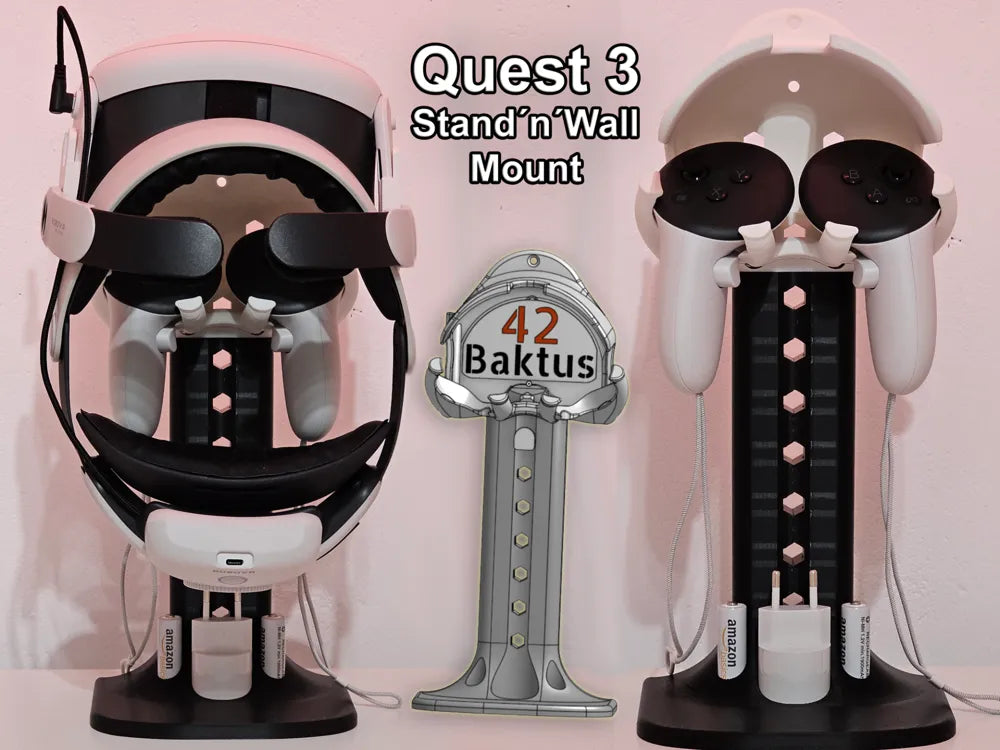 Quest 3 Stand´n´Wall Mount by maCyo42