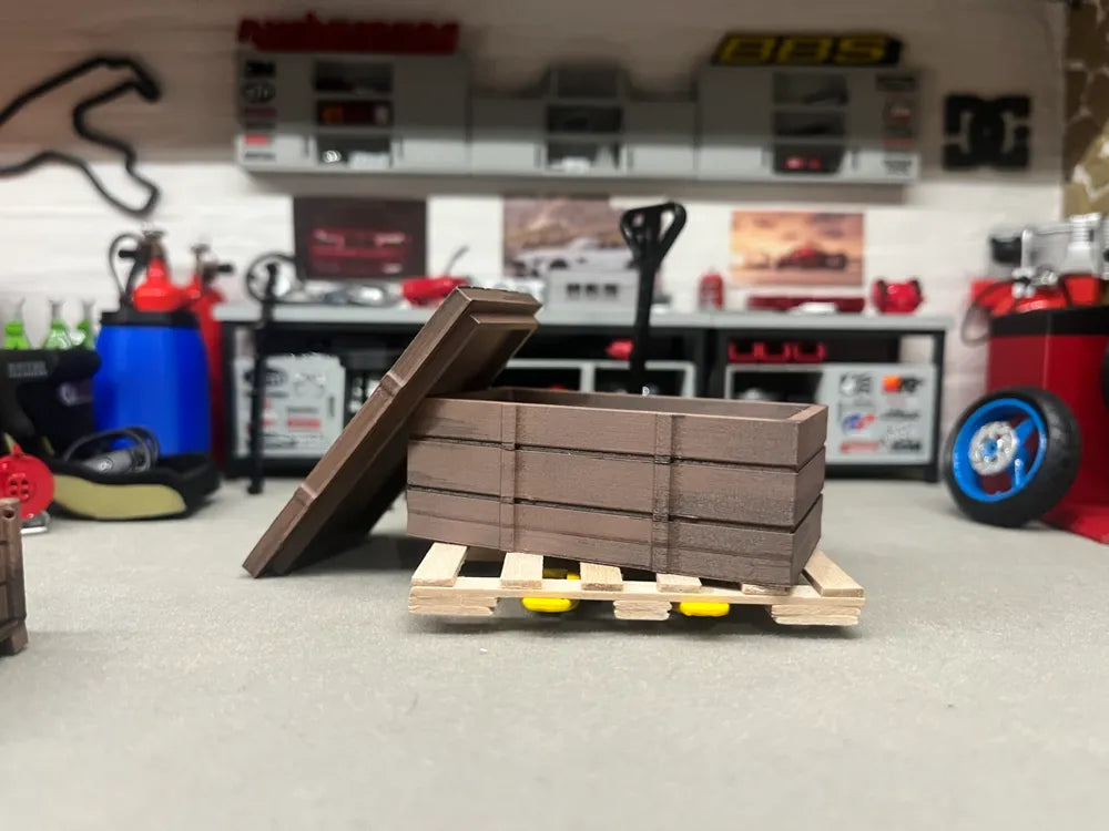miniature wooden chest varous scale for diorama