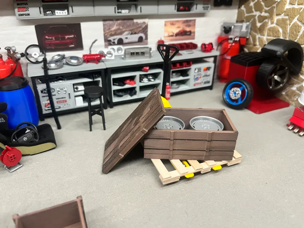 miniature wooden chest varous scale for diorama