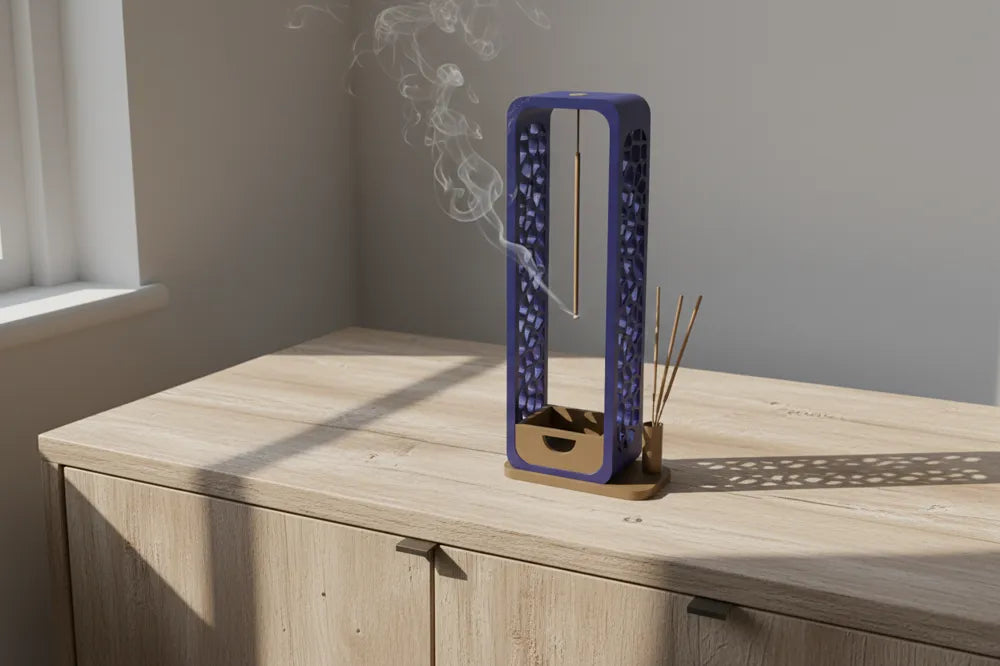 Voronoi modern design incense holder