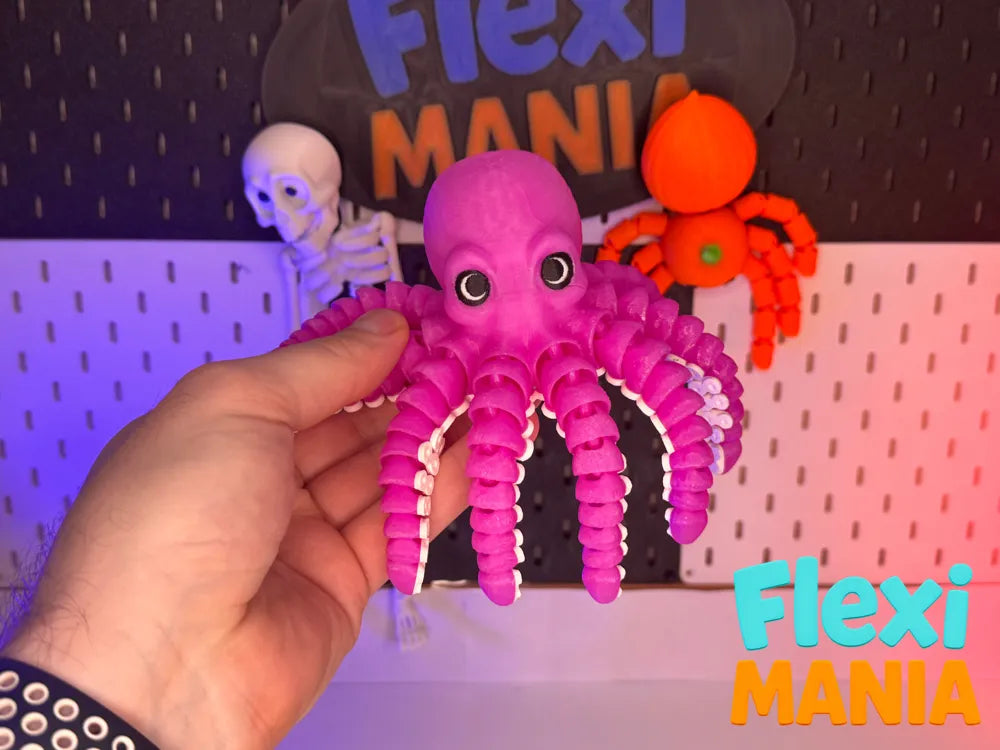 Flexi Octopus | Print-in-Place Articulated Octopus