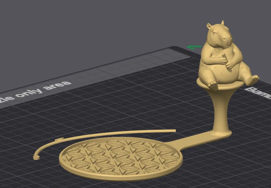 Fishing Capybara Teabag Holder