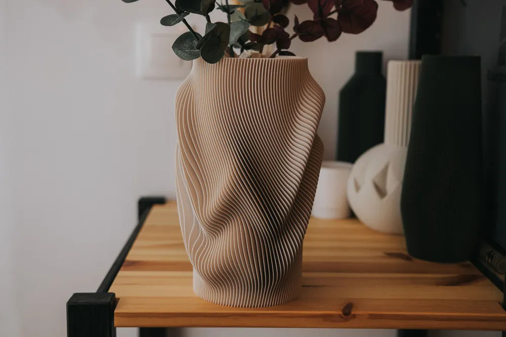 The Fjord Wave Flower Vase | Modern Japandi Design