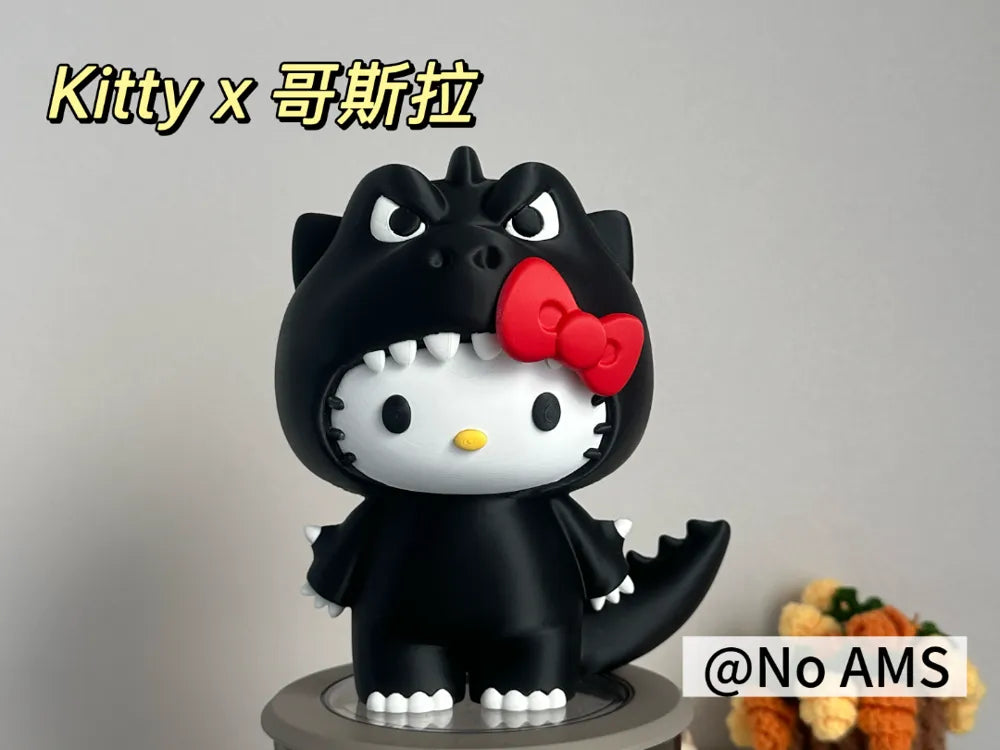 Hello Kitty x Godzilla McDonald's collaboration multi-part print 16cm tall (No AMS)