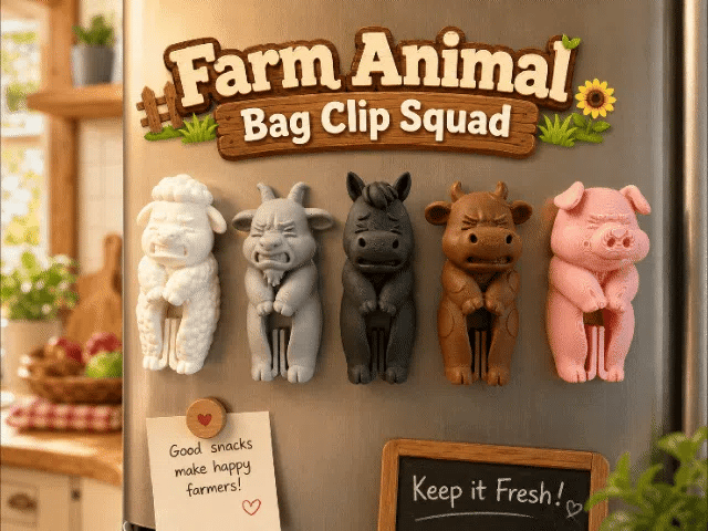 Farm Animal Bag Clip Squad