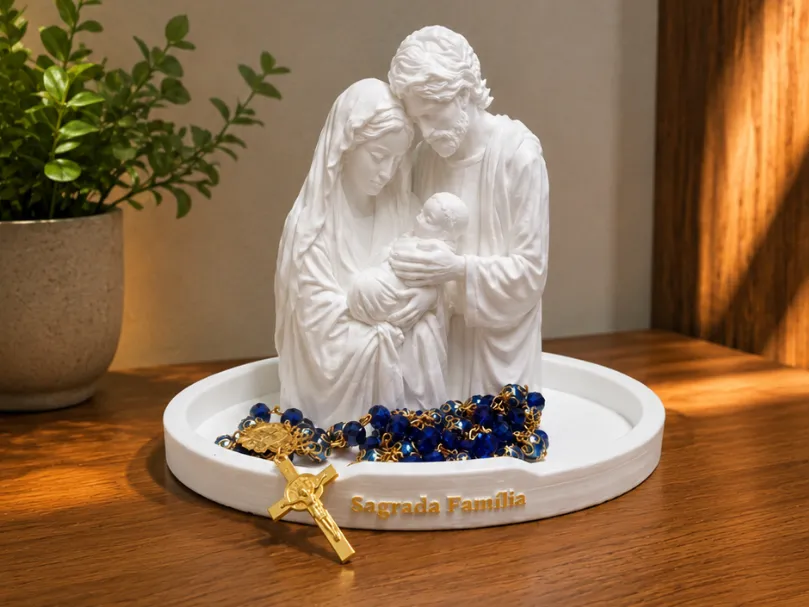 Holy Family Rosary Holder