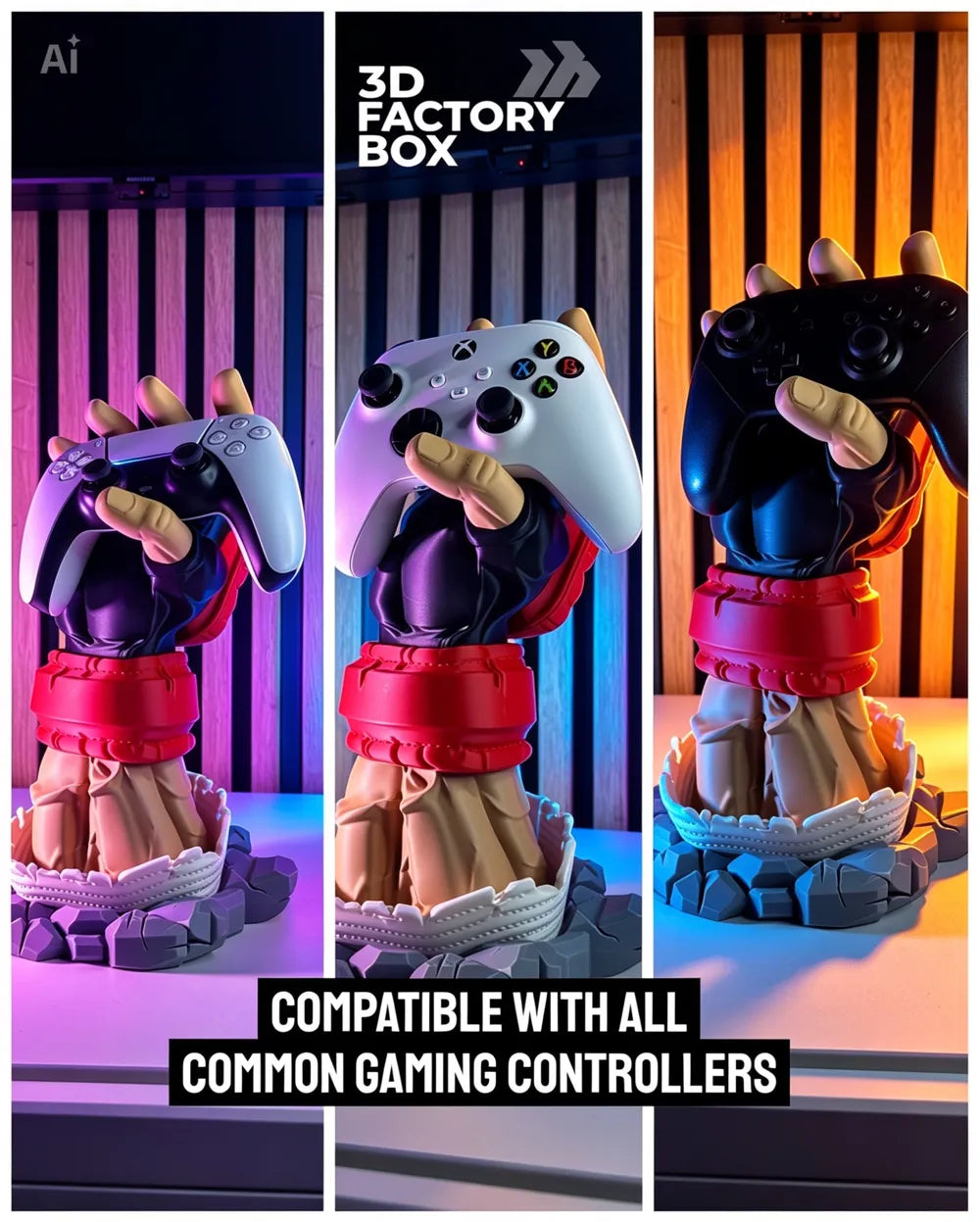 Universal Controller Stand - from Street Fighter