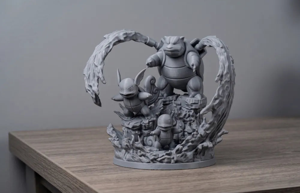 Squirtle Evolution Diorama