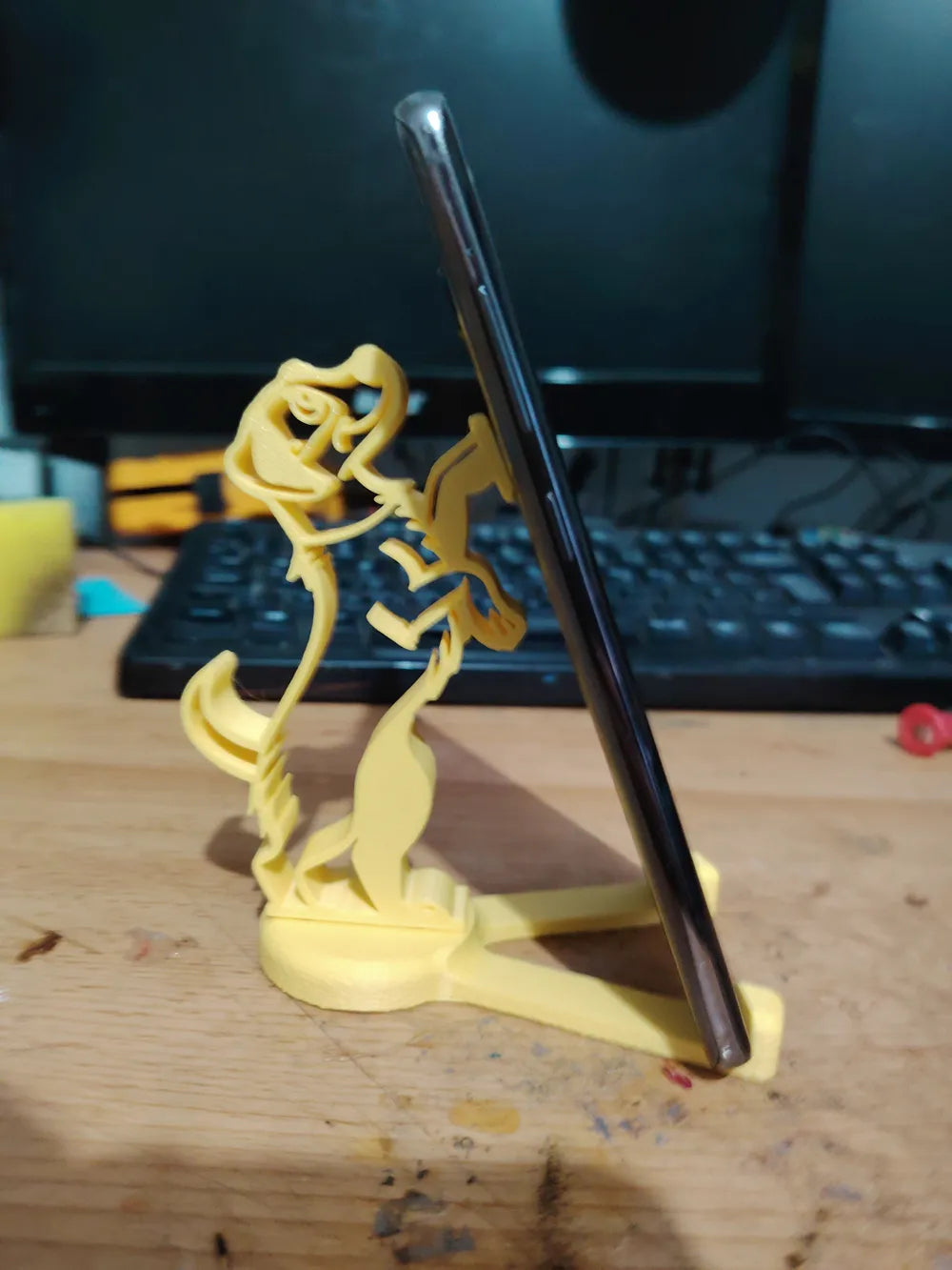 Cute Dog phone stand slot together holder