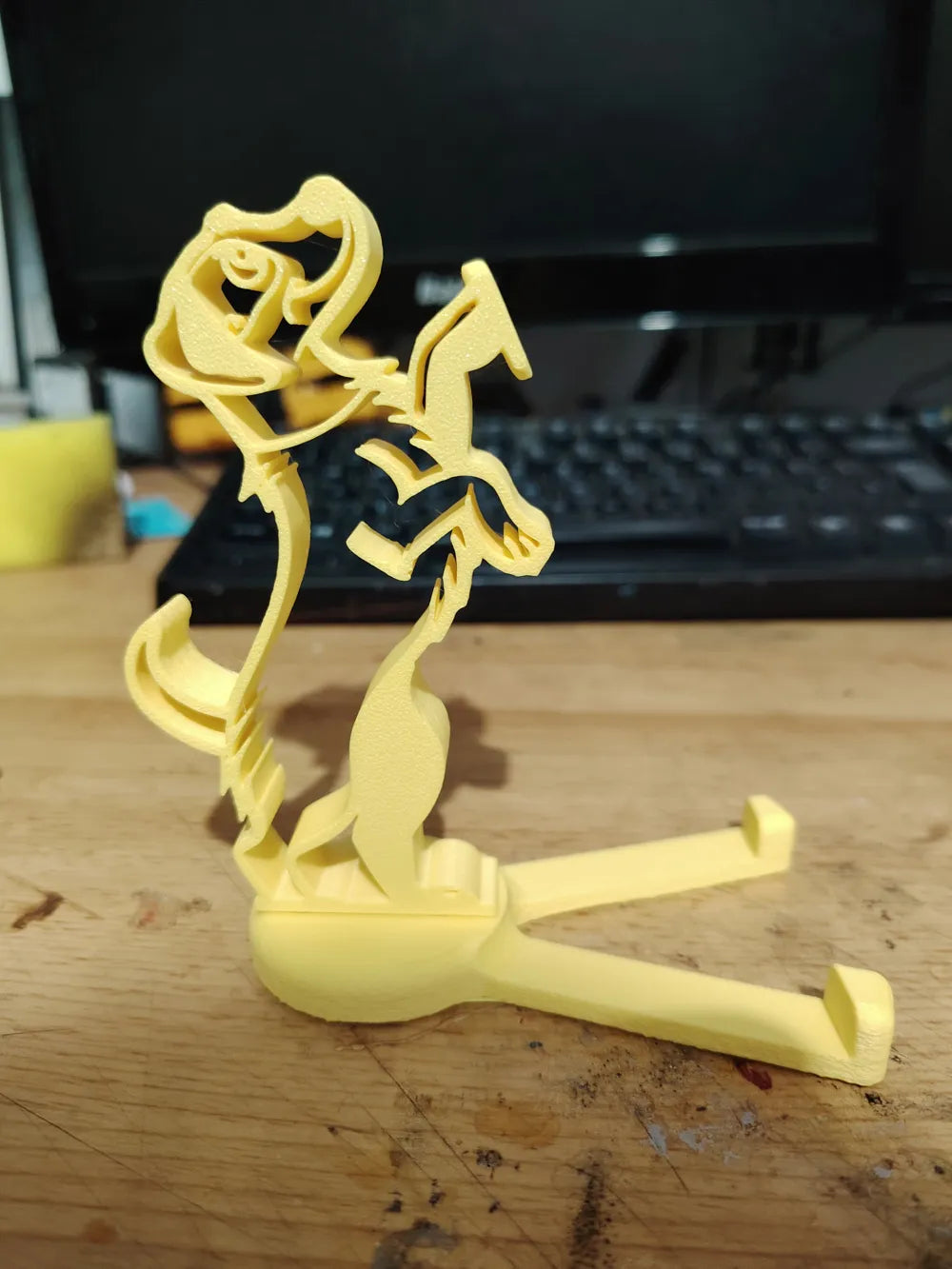 Cute Dog phone stand slot together holder